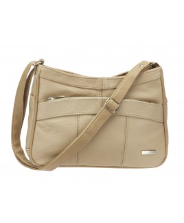 Lorenz Cow Hide Twin Top Zip Bag 